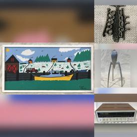 MaxSold Auction: This online auction features artwork, jewellery, vases, Goebel figurines, sculptures, pottery, art glass, sterling silver, and much, much, more!!!