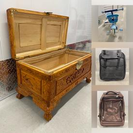MaxSold Auction: This online auction features wood carvings, perfume bottles, vintage bonsai trees, totes & backpacks, suitcases, fabrics, train scenes, camping gear, garden tools, sewing machine, kids’ tricycle, kids’ rollerblades, and more!
