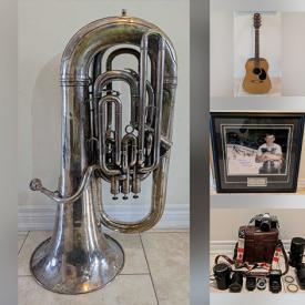 MaxSold Auction: This online auction features tuba, guitar, sports collectibles, costume jewelry, vintage lighted buildings, camera & accessories, Star Wars collectibles, vintage toys, area rug, wooden sculptures, steins, watches, vinyl records, sewing machine, vintage tea caddies, Bunnykins, stamps, fishbowl planter, new beauty products,  comics, video game console & games, die-cast cars, games, Funko Pops, Disney collectibles, children’s books, vintage Pyrex, DVDs, collector plates, Swarovski crystals, skateboard, and more!