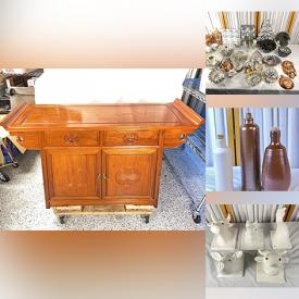 MaxSold Auction: This auction features Sideboard, Dinnerware, Christmas Decor, Bakeware, Antique Bottles, Blankets, Sealer Jars, Copper Kettles, Mugs, Pyrex, Animal Wall Decor, Craft Supplies,  and much much more!