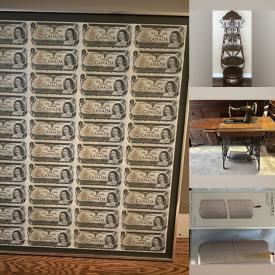 MaxSold Auction: This online auction features area rug, sleigh bed, antique drysink, vintage sewing machine, ceiling fan, Chinese Erhu, laptop, and more!\n