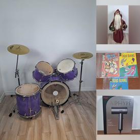 MaxSold Auction: This online auction features drum set, printer, vintage collectible dolls, NIB beauty appliances, drone, video game consoles & games, sports trading cards, men’s & women’s clothing & footwear, comics, sports collectibles, craft kits, small kitchen appliances, pet products, jewelry-making supplies, NIB ceiling fan, collector plates, Pokémon cards, collectible die-cast vehicles, DVDs, and more!