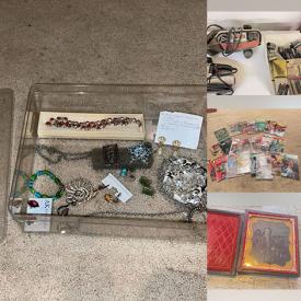 MaxSold Auction: This online auction features Blue Willow dishware, power tools, perfume bottle, craft supplies, hardware, planter, comics, portable AC unit, costume jewelry, pamphlet collection, vintage toasters, and more!