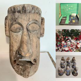 MaxSold Auction: This online auction features vintage brass bells, decanters, nutcrackers, small kitchen appliances, Disney collectibles, bar stools, garden tools, children’s books, wooden masks, computer desk, electric piano, and more!\n