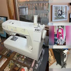 MaxSold Auction: This online auction features Hummels, small kitchen appliances, miniature collections, bar stools, African art, Belleek, Inuit carvings, indigenous art, folk art, vintage doll house, crocks, crafting supplies, decorative plates, costume jewellery, planters, cedar chest, art pottery, quilts, collector plates, sewing machine, Royal Doulton figurines, Norval Morriseaux print, air purifier, scrapbooking supplies, sports collectibles, stamps, crocks, office supplies, sun catchers, antique icebox, garden tools, rock collection, patio furniture, antique washer, campe, Egyptian art, vintage toys, coins, power & hand tools, wicker baskets, vinyl records, and much, much, more!!!