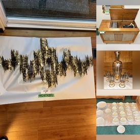 MaxSold Auction: This online auction features MCM credenza, area rug, vintage refrigerator, chest freezer, vintage MCM desk, upright piano, vintage armchairs, leather furniture, patio furniture, souvenir spoons, teacup/saucer sets, decanter set, Blue Mountain pottery, sewing machine, floor vase, men’s clothing, games, outerwear, garden tools, hand tools, Christmas village pieces, toys, wheelchair, kitchen cabinets, and more!