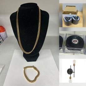 MaxSold Auction: This online auction features costume jewelry, nesting dolls, security camera, adult costumes, area rug, pet products, beauty appliances, sports collectibles, baby clothes, new maternity clothes, toys, hardware, LED lights, games, distortion guitar pedals, women’s footwear, NIB wall sconces, fishing gear, and more!