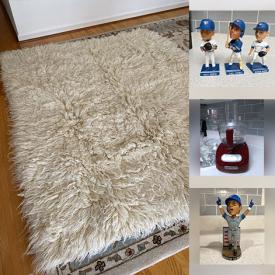 MaxSold Auction: This online auction features vintage Flokati rugs, cameras, cabinet knobs, comics, TV, small kitchen appliances, adjustable bed, sports collectibles, yarn, and more!