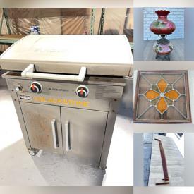 MaxSold Auction: This online auction features cameras, vintage lumberjack saw, pet products, massage table, wheelchair, stein, vintage lamps, stained glass window, antique stoneware, duck decoys, inversion table, Hallmark ornaments, watch, coins, Blackstone grill, small kitchen appliances, DVDs, Christmas inflatable, and more!