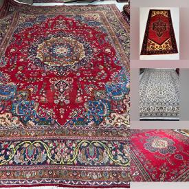 MaxSold Auction: This online auction features Persian rugs & runners, including Tabriz, Zanjan, Hamadan, Kashan, Mashhad, Heriz, Gharajeh, Kilim, Ardebil, Turkman.