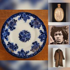 MaxSold Auction: This online auction features silver jewelry, commemorative medals, coins, banknotes, comics, stoneware, Hoselton sculpture, vinyl records, cameras, Pokémon cards, Flow Blue plate, decorative plates, vintage bottles, D&D figures, monitor, DVDs, antique books, vintage postcards, women’s clothing, and more!