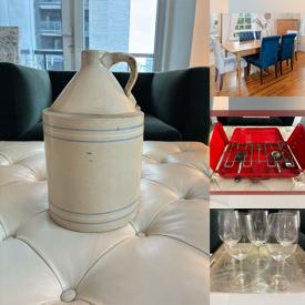 MaxSold Auction: This online auction features Djembe drum, candles, mini lights, office supplies, games, decanter, velvet dining chairs, vintage stoneware, pet products, yarn, and more!