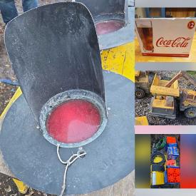 MaxSold Auction: This online auction features tea pot collection, oven dishwasher, rolling tool chest, power & hand tools, mini fridge, welder, Ertl bank collection, air compressor, camping gear, bikes, scooter, toys, vintage tools, chainsaw, lawnmower, skeet launcher, RC buggy, and more!