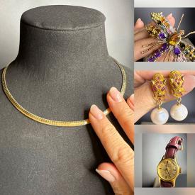 MaxSold Auction: This online auction features silver jewelry, pearl jewelry, watches, gemstone jewelry, costume jewelry, gold jewelry, loose gemstones, and more!