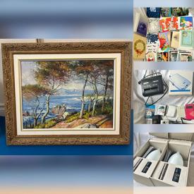 MaxSold Auction: This online auction features decorative plates, plaster sculptures, Disney collectibles, calligraphy brushes, men’s clothing, framed paintings, and more!