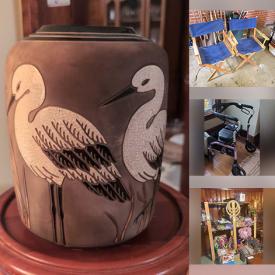 MaxSold Auction: This online auction features area rugs, women’s clothing & footwear, wheelchair, glass top table, Royal Doulton figurines, Raku pottery, home electronics, DVDs, planters, art glass, teacup/saucer sets, collector plates, office supplies, craft supplies, wicker furniture, Shirley Bankey watercolours, small kitchen appliances, TV, bedding, vinyl records, desks & chairs, cedar chest, games, puzzles, dehumidifier, pet products, wine making supplies, painting supplies, power & hand tools, patio furniture, garden tools, bike, and much, much, more!!!