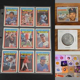MaxSold Auction: This online auction features coins, sports trading cards, vinyl records, sports collectibles, vintage tins, stamps, and more!