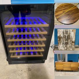 MaxSold Auction: This online auction features Dale Italia sideboard, wine cooler, wood carvings, bike, area rug, upholstered dining chairs, Sentry safe, printer, snorkeling gear, ski boots, men’s clothing, and more!