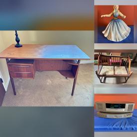 MaxSold Auction: This online auction features furniture, crystal, artwork, office supplies, figurines, electronics, glassware, home decor, and much, much, more!!!