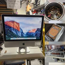 MaxSold Auction: This Charity/Fundraising Online Auction features iMac, air purifier, toys, video game consoles, small kitchen appliances, stereo components, ADT indoor/outdoor cameras, 3D printer, Magic: The Gathering cards, Jim Shore figure, power tools, outerwear, fishing gear, games, printers, craft supplies, home electronics, humidifier, solar pool skimmer, air compressor, planters, TV, sewing table, pet products, women’s clothing, karaoke machine, tabletop standing desk, mini-fridge, and more!