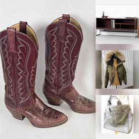 MaxSold Auction: This online auction features designer handbags & scarves, outerwear, ceramic hat stand, art pottery, mirrors, Robert Bateman prints, Trisha Romance print, small kitchen appliances, DVDs, scrapbooking supplies, bakeware, women’s footwear, and more!