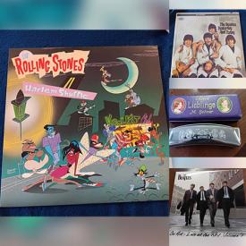 MaxSold Auction: This online auction features vinyl records, guitars, CDs, cassettes, harmonicas, pop culture autographed posters, karaoke machine, metal wall art, vintage amp, antique music box, and more!