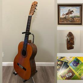 MaxSold Auction: This auction features Coins, Guitars, Harmonicas, Crib Board, Carvings, Framed Prints, Collector Cards, Miniature Tea Set, Tea Cups, Die Cast Cars, Antique Photos, Camera, Oil Lamps, Ashtray Collection, Oil Paintings and much much more!