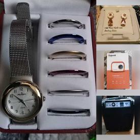 MaxSold Auction: This online auction features NIB portable karaoke system, APC battery backup, outdoor speakers, small kitchen appliances, women’s handbags, LED lights, gold, silver,  & costume jewelry,  watches, workout gear, men’s clothing, smart watches, soapstone carving, office supplies, video doorbells, and much, much, more!!