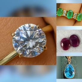 MaxSold Auction: This online auction features gemstone jewelry, silver jewelry, gold jewelry, loose gemstones, and more!