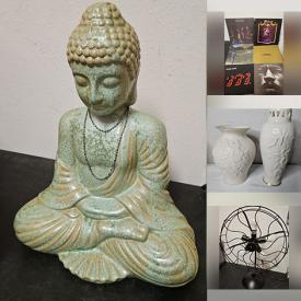 MaxSold Auction: This online auction features Lenox, vinyl records, NIP die-cast vehicles, NIB Winnie the Pooh collectibles, silver jewelry, watches, Holiday Barbies, fishing gear, nutcrackers, comics, garden tools, craft kits, Halloween inflatable, golf clubs, art glass, toys, Buddha statues, NIB printer, jersey, and more!