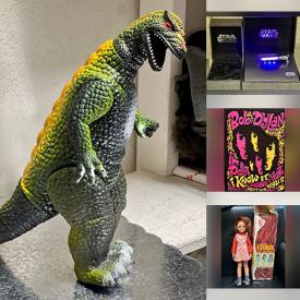 MaxSold Auction: This online auction features Star Wars collectibles, Christopher Naylot artwork, rock-n-roll posters, Pokémon cards, Disney collectibles, sports trading cards, comics, Magic: The Gathering cards, pop culture collectibles, Lego kits, Funko Pops, women’s clothing & footwear, graphic t-shirts, art pottery, diecast vehicles, sports collectibles, papyrus paintings, graphic novels, watches, and more!n