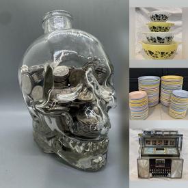 MaxSold Auction: This online auction features metal signs, vintage Christmas blow molds, vintage ashtrays, games, vintage tabletop hockey games, sports collectibles, sports trading cards, DVDs, vintage kitchen tools, vintage Pyrex, coins, and more!