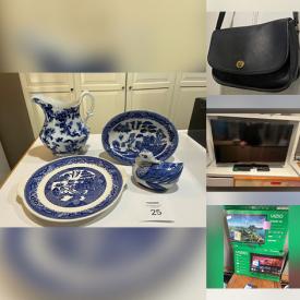 MaxSold Auction: This online auction features puzzles, toys, cranberry glass, vaseline glass, transferware, milk glass, small kitchen appliances, costume jewelry, TVs, men’s & women’s clothing & footwear, printer, teak furniture, garden tools, vinyl records, desks, bar stools, craft supplies, fitness gear, games, yarn, DVDs, teacup/saucer sets, bike, upright piano, exercise equipment, dollhouse furniture, children’s books, area rug, and more!