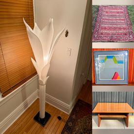 MaxSold Auction: This online auction features teak furniture, Waterford crystal, jadeite, art glass, Kierstead print, comics, Toby jugs, collector plate, cranberry glass, Amberina glass, vintage Hobby horse, area rug, coins, banknotes, First Day covers, Swarovski jewelry, Lladro figurines, DVDs, soapstone carving, stamps, Pokémon cards, video game console, Mexican stoneware, Hoselton sculptures, sterling & costume jewelry, and more!