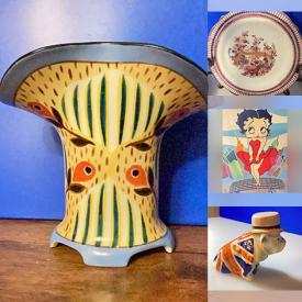 MaxSold Auction: This online auction features artwork, china, Goebel figurines, carnival glass, vases, crystal, tea sets, Wedgwood, holiday decor, and much, much, more!!!