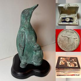 MaxSold Auction: This online auction features coins, suncatchers, vinyl records, silver & costume jewelry, small kitchen appliances, games, video game console, desktop computer, monitors, printer, party supplies, standing desk converters, office supplies, photography equipment, shipping supplies, pop-up displays, pet products, watches, power & hand tools, art glass, and more!