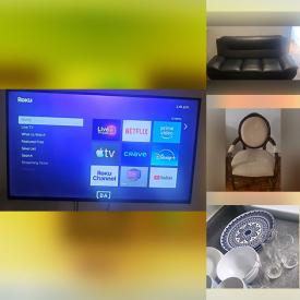 MaxSold Auction: This online auction features faux furniture, floor lamps, bedroom furniture, mirrored table, window AC unit, wall signs, small kitchen appliances, and more!n