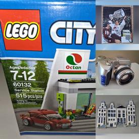 MaxSold Auction: This online auction features binoculars, camera, sports collectibles, Pokémon cards, puzzles, action figures, Lego kit, Funko Pop, KLM miniature houses, games, Star Wars collectibles, skateboard, coins, costume jewelry, banknotes, DVDs, sports trading cards, fashion doll clothes, fantasy tabletop miniatures, comics, costume jewelry, vinyl records, Warhammer collectibles, stamps, and more!