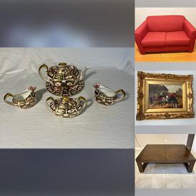 MaxSold Auction: This online auction features Imari design dishware, curio cabinet, egg chair, Hoselton figurines, John Frederic Herring Jr artwork, exercise equipment, pullout couch, electric fireplace, women’s footwear, nutcracker, mirrors, and more!