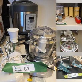 MaxSold Auction: This online auction features ruby glass, wax pub pictures, office supplies, home electronics, Bewsick figurines, art glass, Hummels, antique stonepot, CDs, DVDs, teacup/saucer sets, A. Santini sculpture, German pottery, Limoges vase, decorative plates, collector plates, art supplies, women’s clothing & footwear, and more!