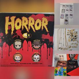 MaxSold Auction: This online auction features vinyl records, men’s clothing & footwear, camera, TV, puzzles, Funko Pop, costume jewelry,  Disney collectibles, perfume, sports trading cards, costume jewelry, Lego sets, NIB RC boat, Funko Pops, action figures, video games, Thomas Kinkade print, NIB solar lights, toys, and more!