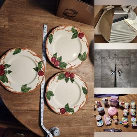 MaxSold Auction: This online auction features costume jewelry, porcelain collectibles, collector plates, pet products, craft supplies, women’s footwear, small kitchen appliances, toys, dive suits, fishing gear, printer, vinyl records, rip stiks, and more!