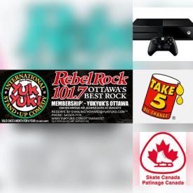 MaxSold Auction: This online auction features BMX gear, game consoles, music lessons, water bottles, camping gear, dance lessons, skin treatments, snowmobile clothing, brewing companies, museums, fencing, cleaning companies, restaurants, bar furniture, skating, boxing academy, junk removal, dog training, tea rooms, oil changes, video games, artwork, resorts, and much, much, more!!!