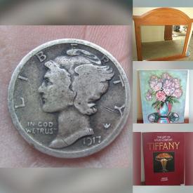 MaxSold Auction: This online auction features bottle cap collection, art book, bar chair, vintage tins & bottles, costume jewelry, watches, insulators, games, vintage bellowsope, antique tools, art tiles, art supplies, sports collectibles, vinyl records, coins, stamps, vintage books, vintage postcards, mini fridge, and more!