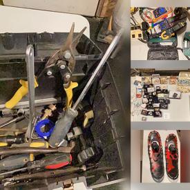 MaxSold Auction: This online auction features snowshoes, bedding, watches, emergency lights, Raspberry Pis, computer components, hardware, puzzles, carved mask, hand tools, comics, video games, cameras, costume jewelry, vinyl records, Indigenous art, hand tools, and more!