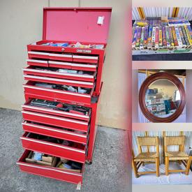 MaxSold Auction: This online auction features rolling toolbox, hand tools, auto sprinkler valves, garden tools, small kitchen appliances, office supplies, and more!