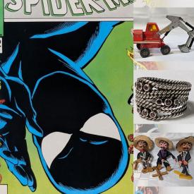 MaxSold Auction: This online auction features vintage toys, sports trading cards, comics, Pokémon cards, silver & costume jewelry, antique lead soldiers, action figures, coins, Mexican marionette puppets, and more!