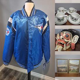 MaxSold Auction: This online auction features children’s books, wood carvings, milk glass, art glass, mini clay Chinese teapots, oil lamp, Jim Shore figurines, decanter, Raku vase, decorative plates, antique Balinese mask, Indigenous artwork, collectible plates, Portmeirion, designer purses, women’s clothing & footwear, antique steamer trunk, patio furniture, pressure washer, TV, hand tools, portable AC unit, and much, much, more!!!