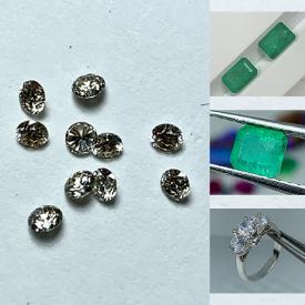MaxSold Auction: This online auction features gemstone jewelry, silver jewelry,  and loose gemstones, including alexandrite, rubies, sapphires, emeralds, diamonds, and more!