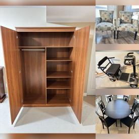 MaxSold Auction: This online auction features electric fireplaces/mantels, bedroom furniture, folding screen, stone sculpture, fitness gear, small kitchen appliances, TVs, metal wall art, pet products, accent armchairs, art glass, live plants, dining table & chairs, mobility scooters, power wheelchair, upright freezer, patio furniture, and more!